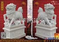 石雕招财麒麟/瑞兽石麒麟摆件